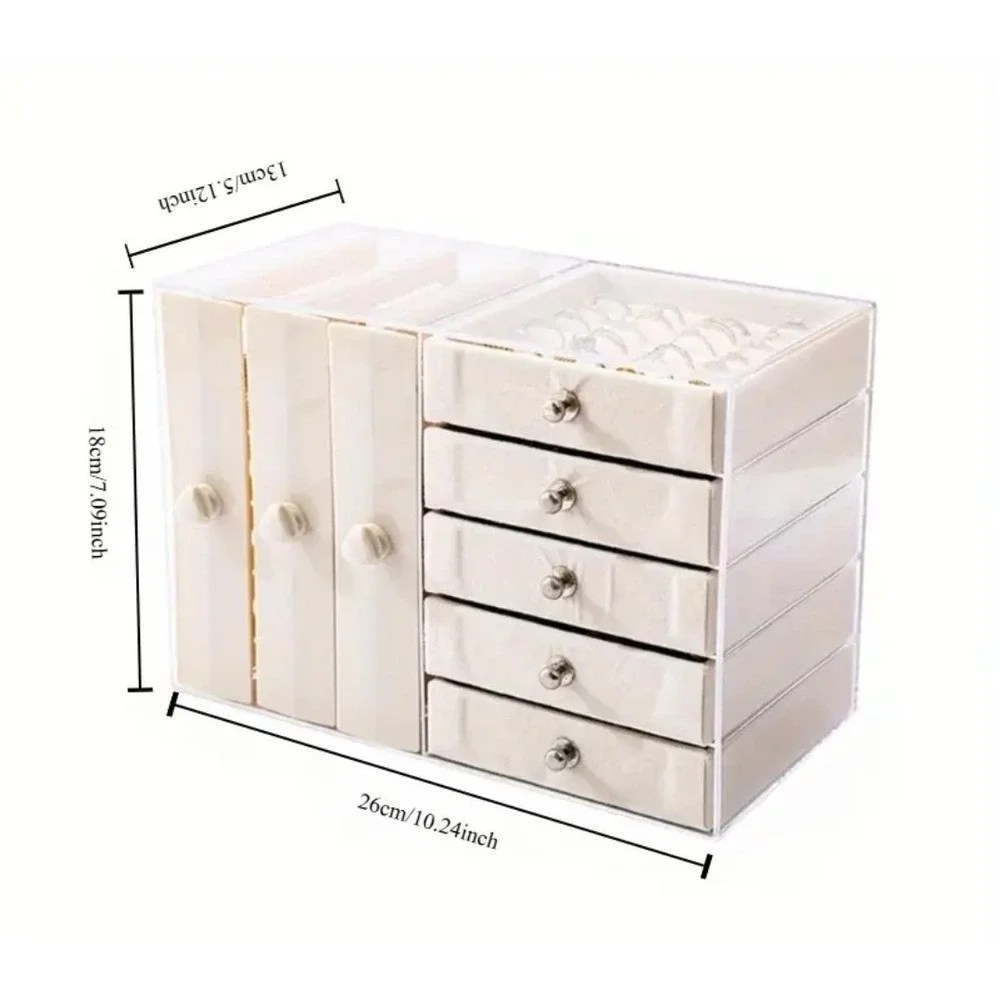 Necklace Ring‎ Organizer Multifunctional Jewelry Holder Box Bedroom Dressing US